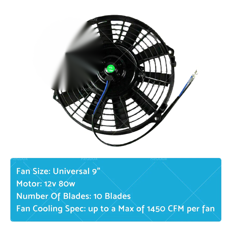 Holden Commodore 9" 12V 80W Electric Radiator Cooling Fan & Mounting Kits