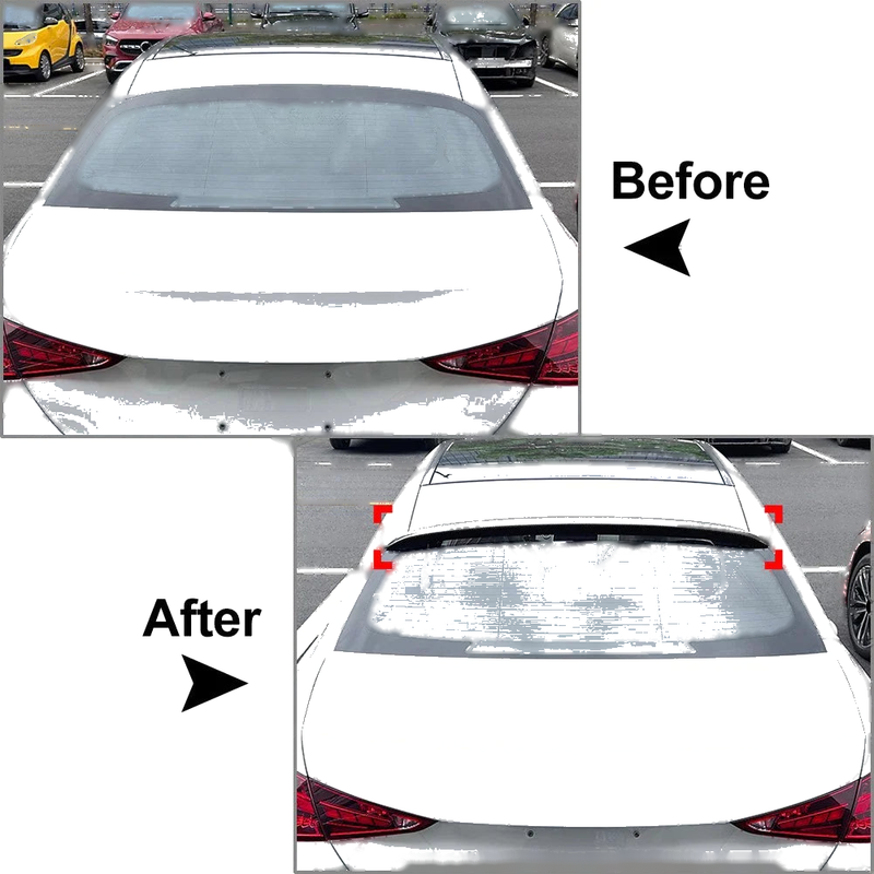 Benz C Class W206 Carbon Fiber Rear Window Roof Spoiler (2022-2024)