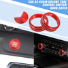 Nissan Rogue (2021-2022) Red AC Knob Engine Start Stop Button Cover