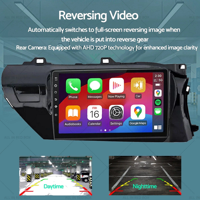 Toyota Hilux (2015-2022) - Carplay, Android Auto, Camera 10" Head Unit