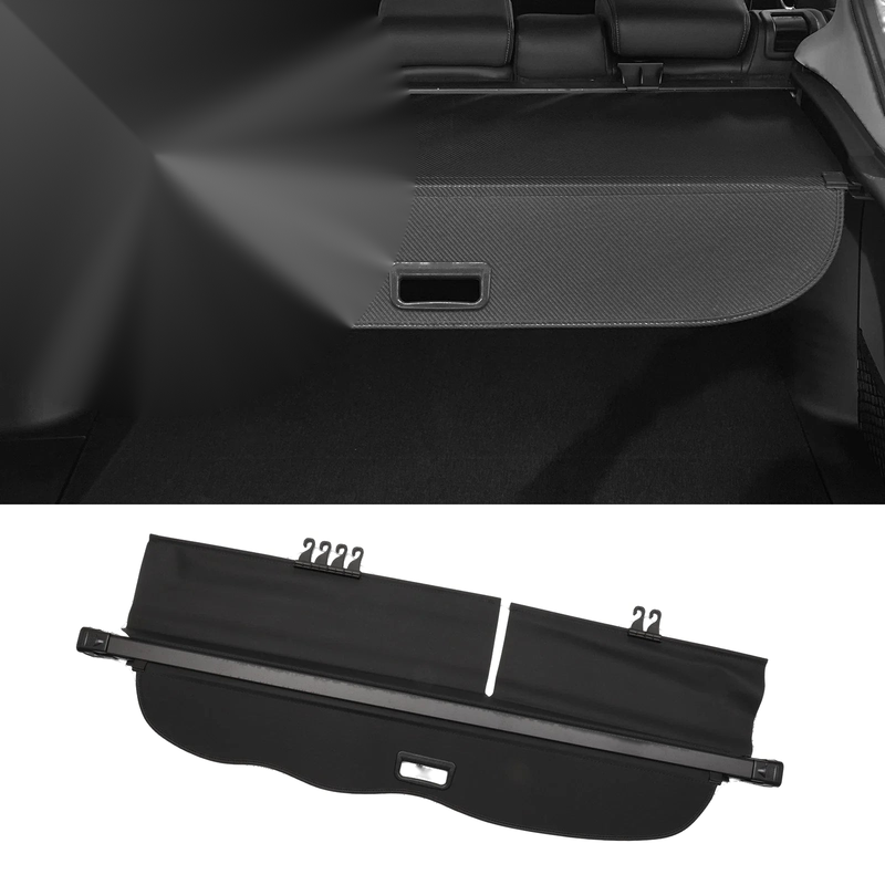 Retractable Cargo Cover / Gloss Black / Toyota Land Cruiser Prado (2009–2023)