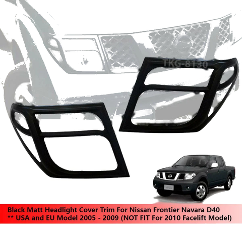 Nissan Navara D40 Headlight Covers (2005-2013)