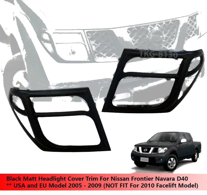 Nissan Navara D40 Headlight Covers (2005-2013)