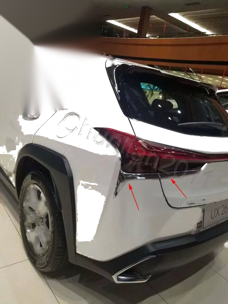 Lexus UX 200 250h Chrome Rear Tail Light Eyelid Lamp Cover Trim (2019-2023)