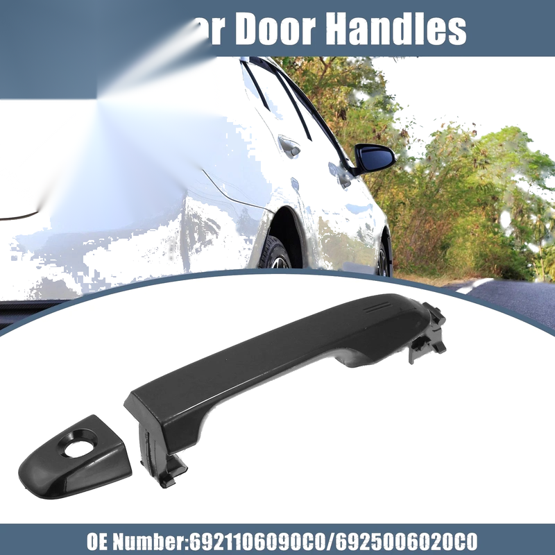 Toyota Camry Black Front Left Driver Side Exterior Door Handle (2012-2017)