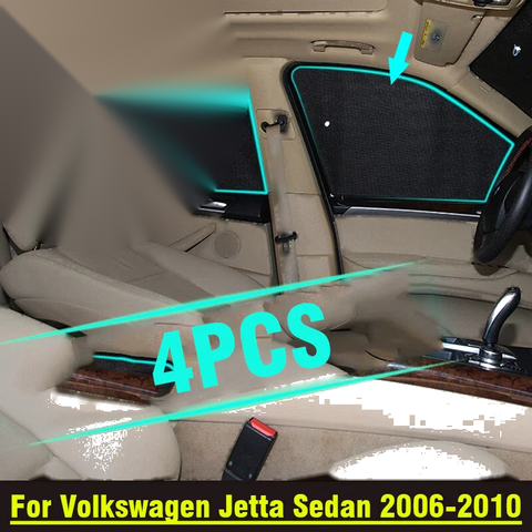 Volkswagen Jetta Sedan Side Window Sunshade 4pcs (2006–2010)