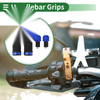 Motorcycle Hand Grips Cover Aluminum Alloy Rubber