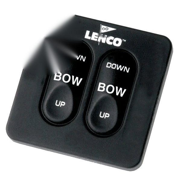 Single Actuator 12 / 24 Volt Lenco Trim Tab Switch Kit Standard Integrated