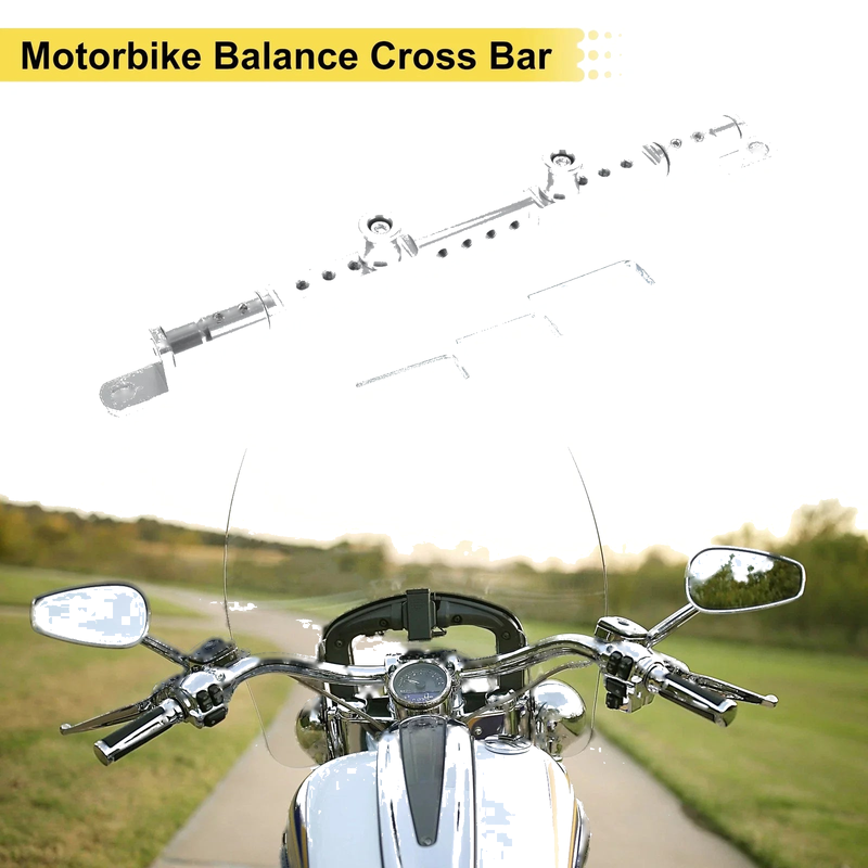 Balance Cross Bar 10mm/0.39 Dia Motorbike Handlebar