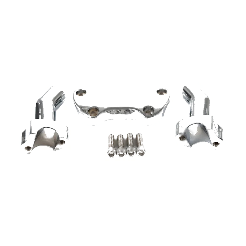 Harley Dyna Softail Sportster 3.5" Chrome Handlebar Risers Clamp