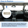 BMW 5 Series F10 Sedan (2011-2017) Beige Left Side Sun Visor