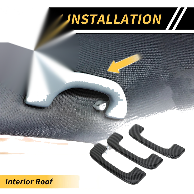 Ford Maverick Carbon Fiber Roof Handle Cover Trim (2022-2024)