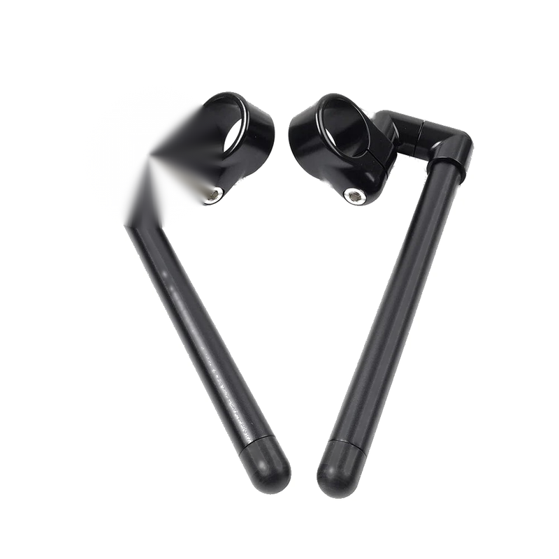 Motorcycle 46MM Black Cafe Racer 7/8" Clip-On Handlebar