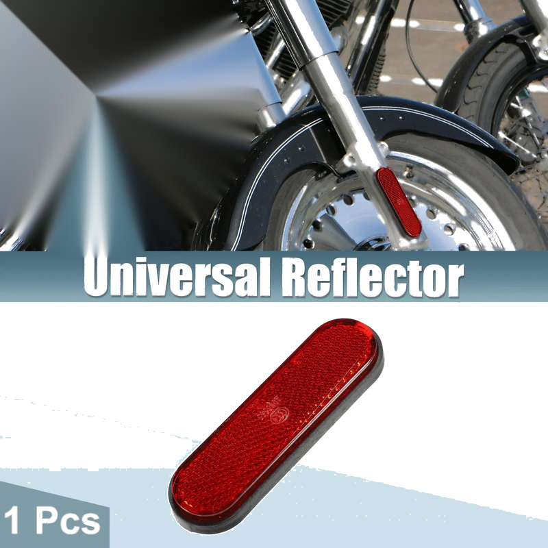 Motorcycle Red Spoke Reflective / 100x30mm / Self Adhesive