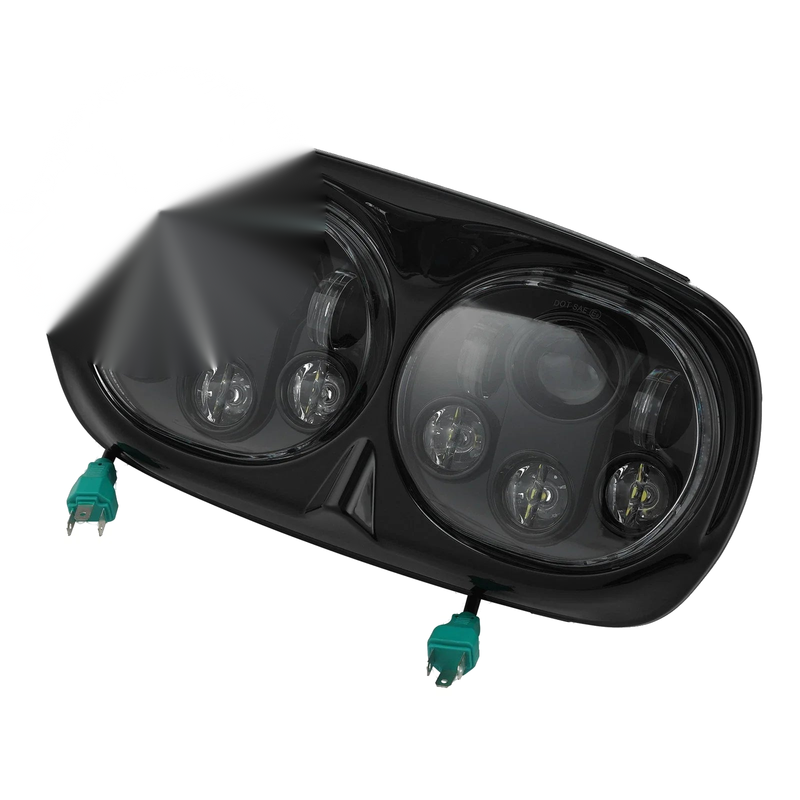 Harley Road Glide 5 3/4" Dual LED Front Headlight (1998-2013)