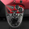 Fiat 500 Carbon Fiber Climate Switch Panel Cover (2012-2015)
