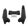 Harley 1" Handlebar Black 10" Pullback Handlebar Risers Clamp