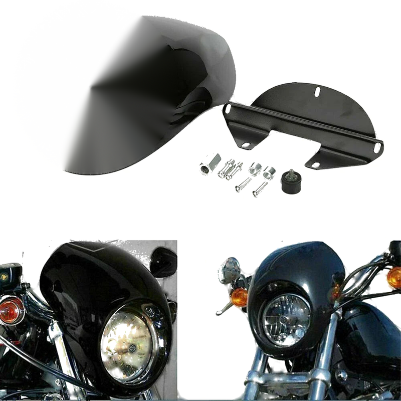 Harley AU Motorcycle Headlight Fairing Cover ABS Visor Cowl