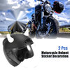 Car Motorcycle 2 x Helmet Bull Horn Style Bumper Decoration