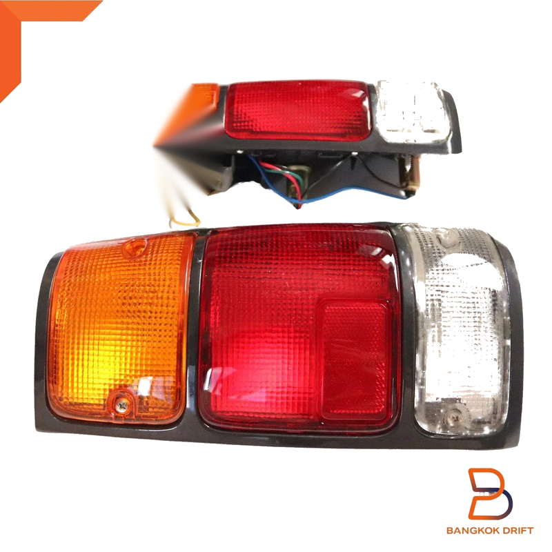 Holden Rodeo TF Isuzu TFR Tail Light Lamp Set Black Border (88-97)