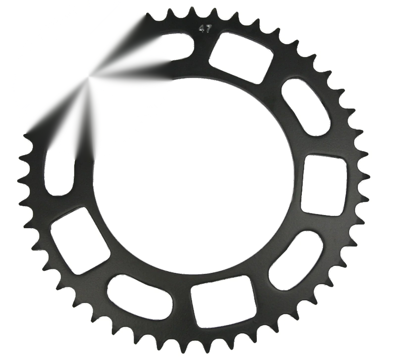 Honda ATC200E Big Red 47 Tooth Rear Steel Sprocket (1982–1982)