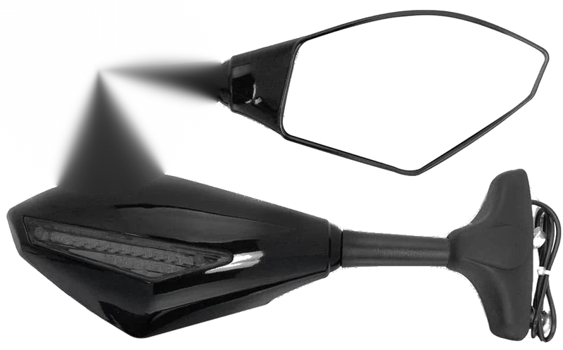 Yamaha YZF R6 R3 R1 LED Turn Signal Rear View Mirrors (2006-2023)