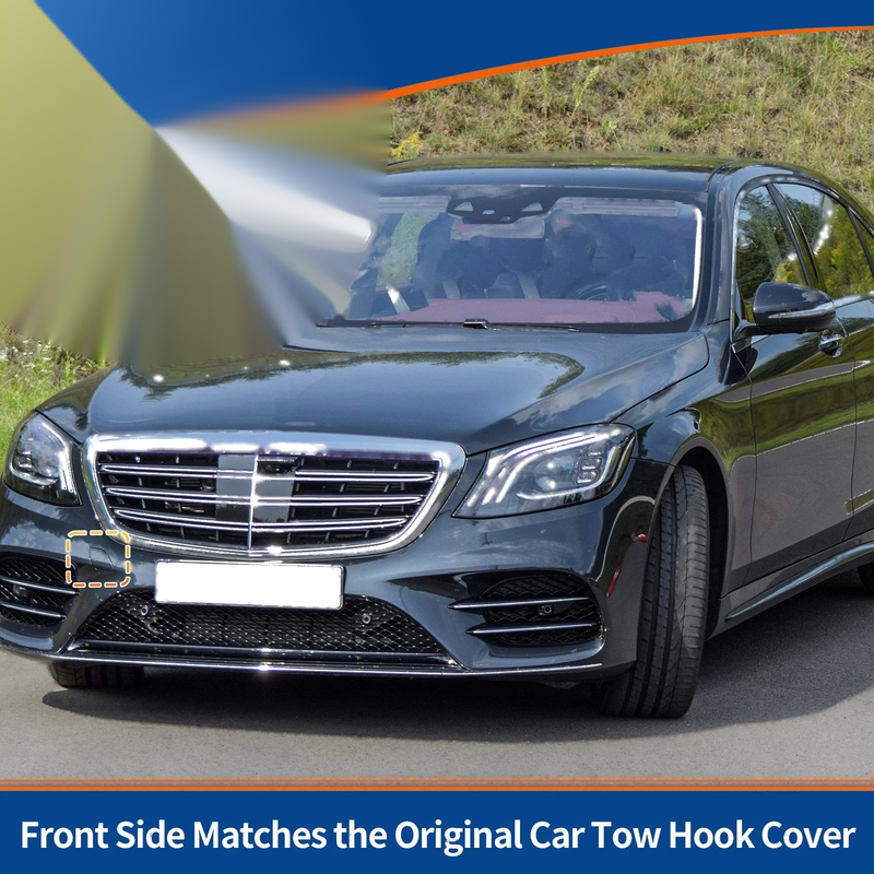 Mercedes-Benz S-Class (2014-2023) Black Bumper Tow Hook Cover