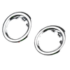 Fog Lamp Cover Trim Chrome LH+RH Fits Mitsubishi L200 Triton Truck 2009-14 D06