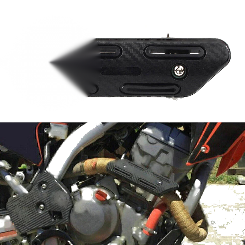 Motorcycle Chrome Exhaust Muffler Pipe Heat Shield Cover (Universal)