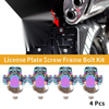 License Plate Screws Cover / 38mm 4Pcs / Universal Motorcycle