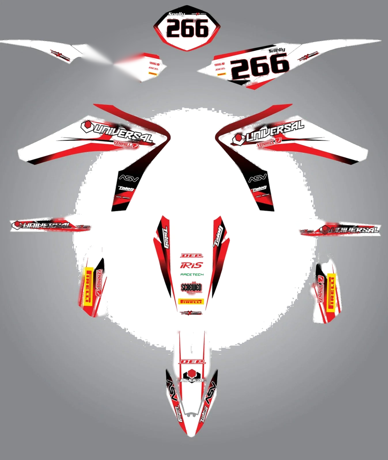 Husqvarna TE TC 449-511 Full Custom Sticker Kit (2011-2015)
