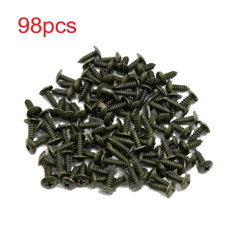 Motorcycle 98pcs 4.2 x 16mm Round Cross Head Self-Tapping Screws