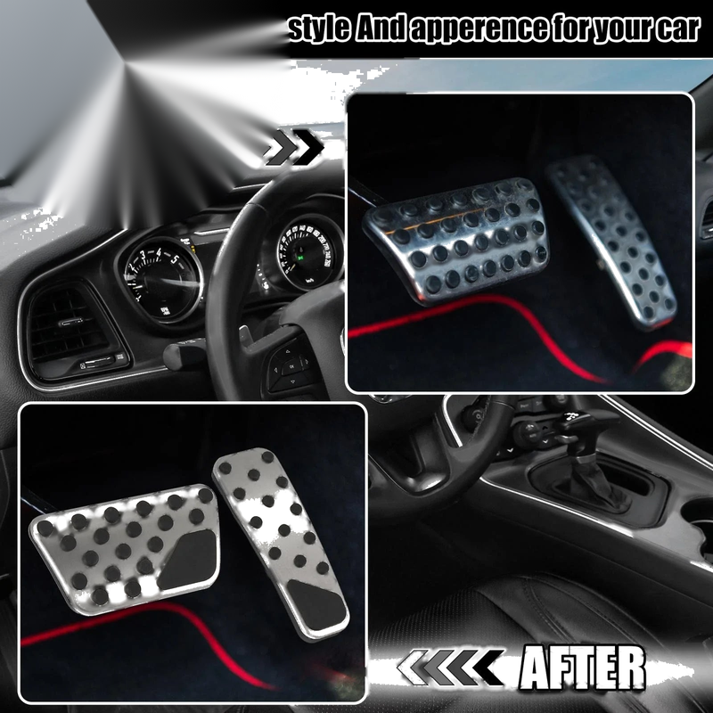 Dodge Challenger Brake Pedal Gas Accelerator Cover Set (2009-2019)