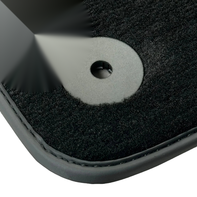 Audi A8 D4 with Carbon (2010-2017) - 2 x Mats Black Floor Mats