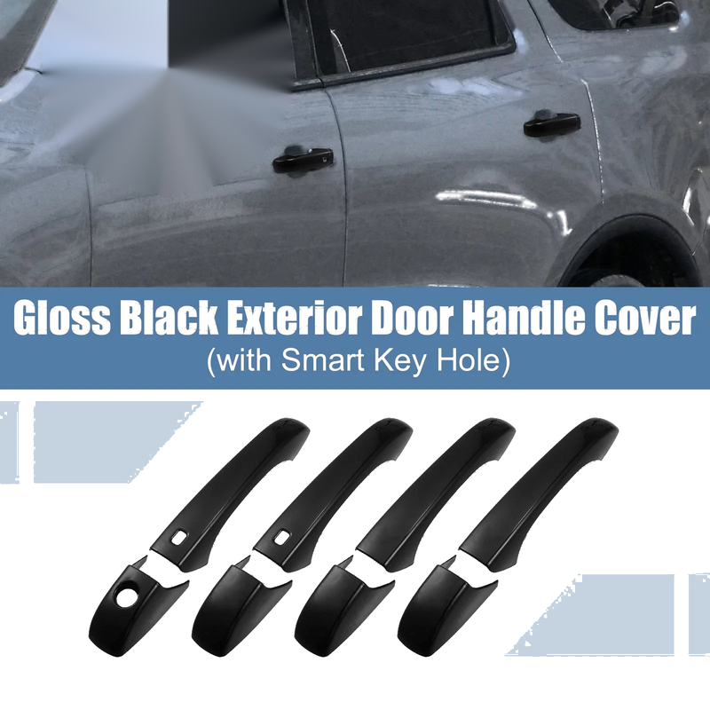 Dodge Durango (11 - 21) Key Hole 8 pcs Exterior Side Door Handle Cover Trim