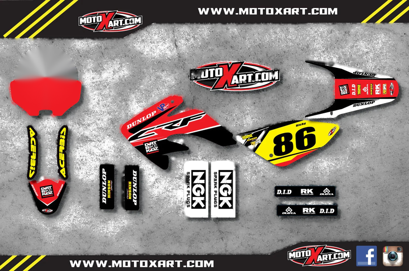 Honda CRF 80 (2004-2010) - Stickers & Decals PYRO Style Graphics Kit