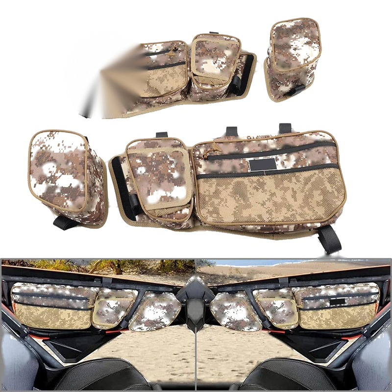 Can-Am Maverick X3 Turbo Front Side Door Storage Bags w/ Knee Pad (2017-2024)