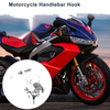 Motorcycle Claw Shape Aluminum Alloy Motorcycle Hanging Hook 1 Pcs Silver Tone 62mm