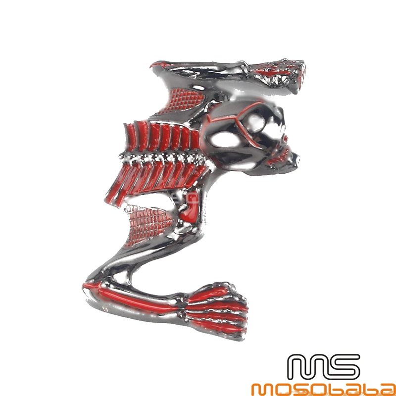 Harley Chopper Cafe Racer Skull Skeleton Headlight Visor