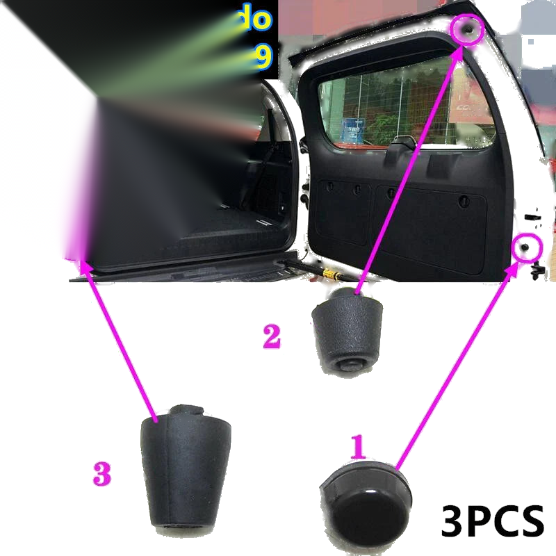 Toyota Prado 3 x Rear Trunk Tailgate Rubber Stopper Cushion (2002–2009)