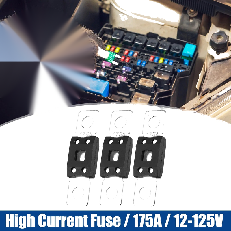 Car Boat Motorcycle Audio CDs Fuse Holder 3 x High Current Fuse