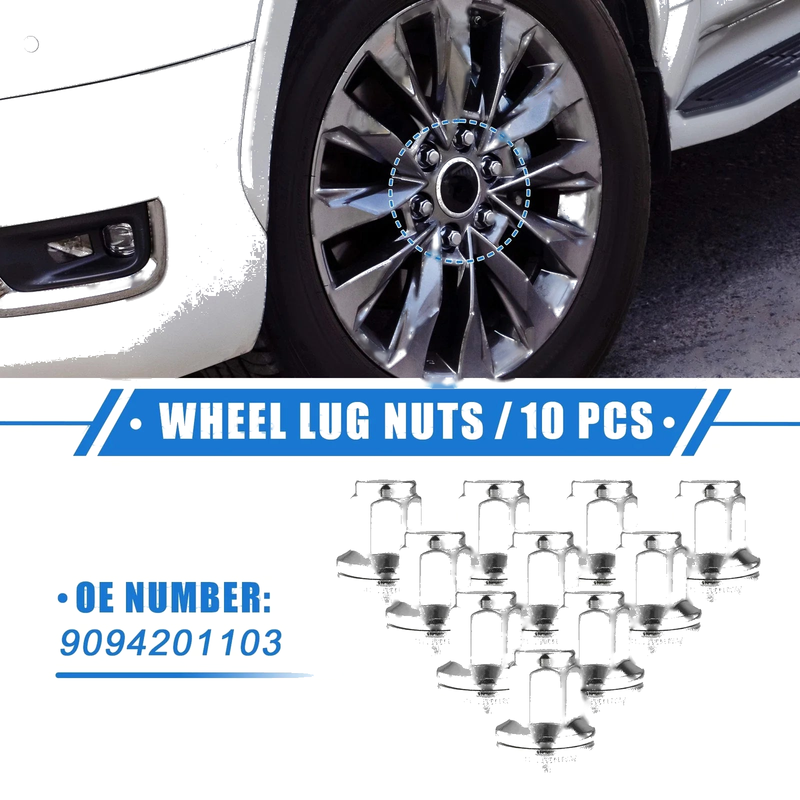 Toyota Tundra Sequoia Wheel Lug Nuts / 10pcs / Wheel Lug Nuts