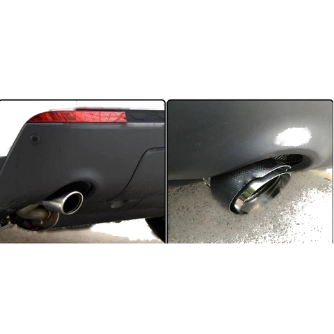 Jaguar F-Pace 2015-2018 Car Carbon Fiber Exhaust Tip Muffler Pipe Fit