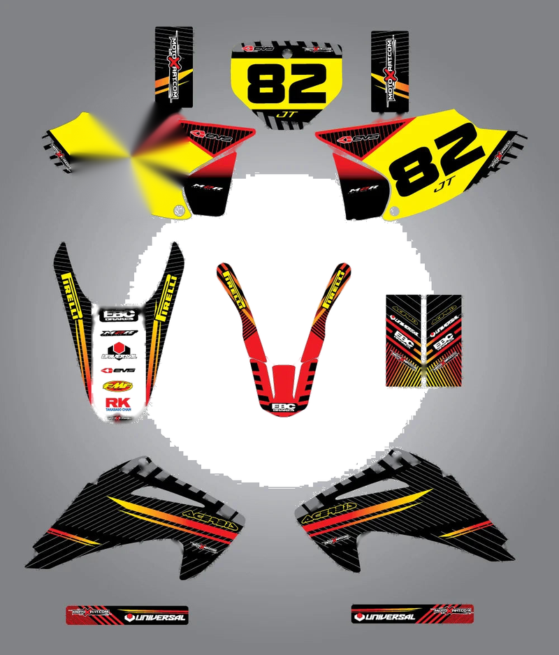 Honda CRF Trial 150F 230F Full Custom Graphic Kit (2003-2007)