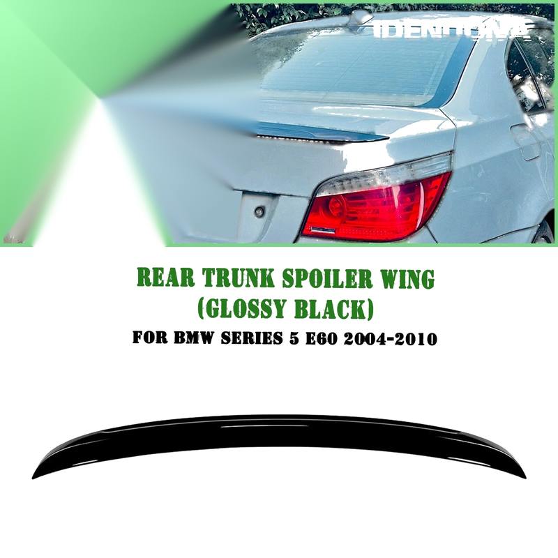 BMW 5 Series E60 (2004-2010) Gloss Black Rear Spoiler Lip