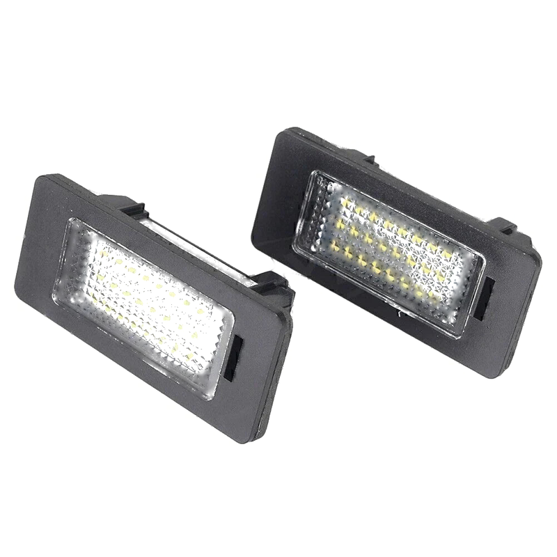BMW E82 E90 F10 F25 LED License Plate Lights Clear Lens (2007-2017)