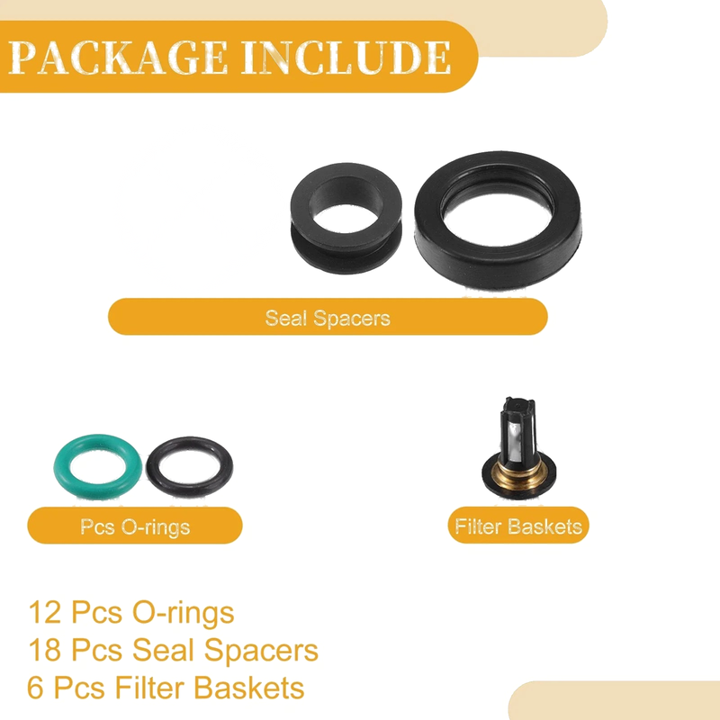 Honda Acura 3.2L 6 x Fuel Injector O Rings (2001-2004)
