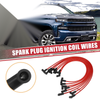 Chevy Small Block HEI Cap 8pcs Spark Plug Wire Ignition Coil Cable
