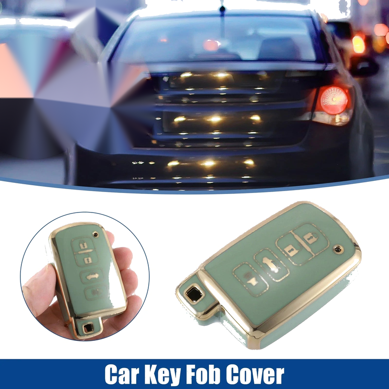 Toyota Avalon Camry Green TPU Car Remote Key Fob Cover Shell Case