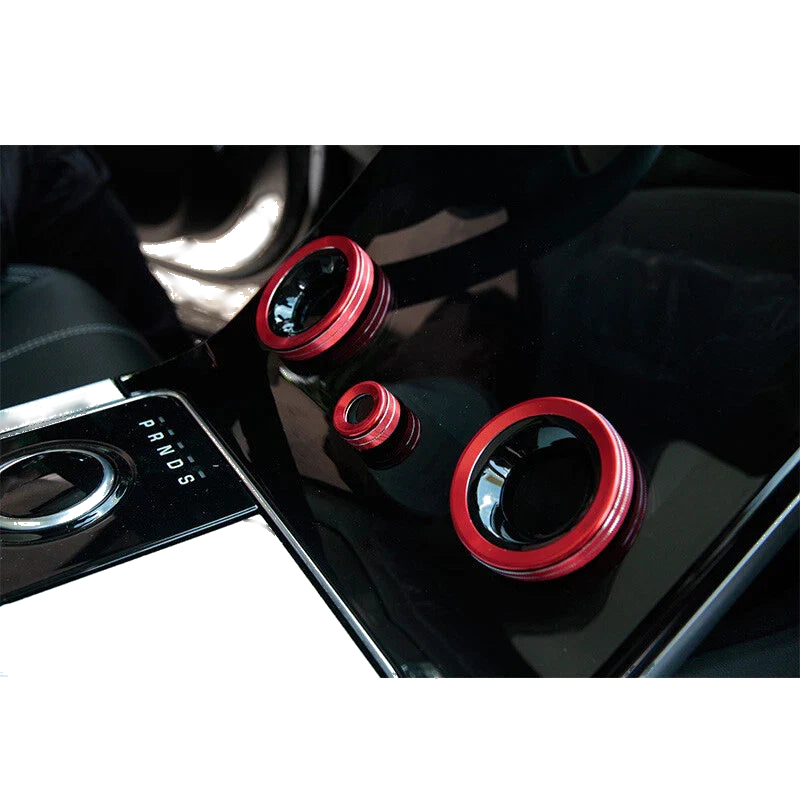 Velar Range Rover Sport Silver Volume Air Condition Buttons Cover Ring Trim